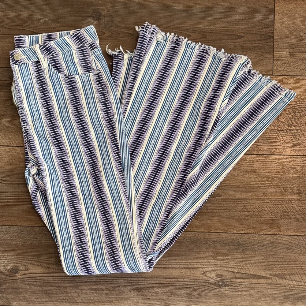 Women’s Saints and Hearts fringe hem bell bottoms